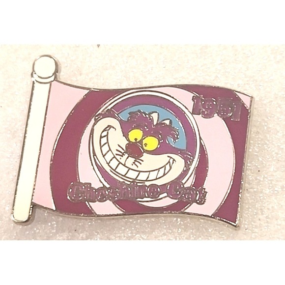 Disney Jewelry - Disney Pin Cheshire Cat Alice in‎ Wonderland Flag 1951 LE Artist Proof AP 69783